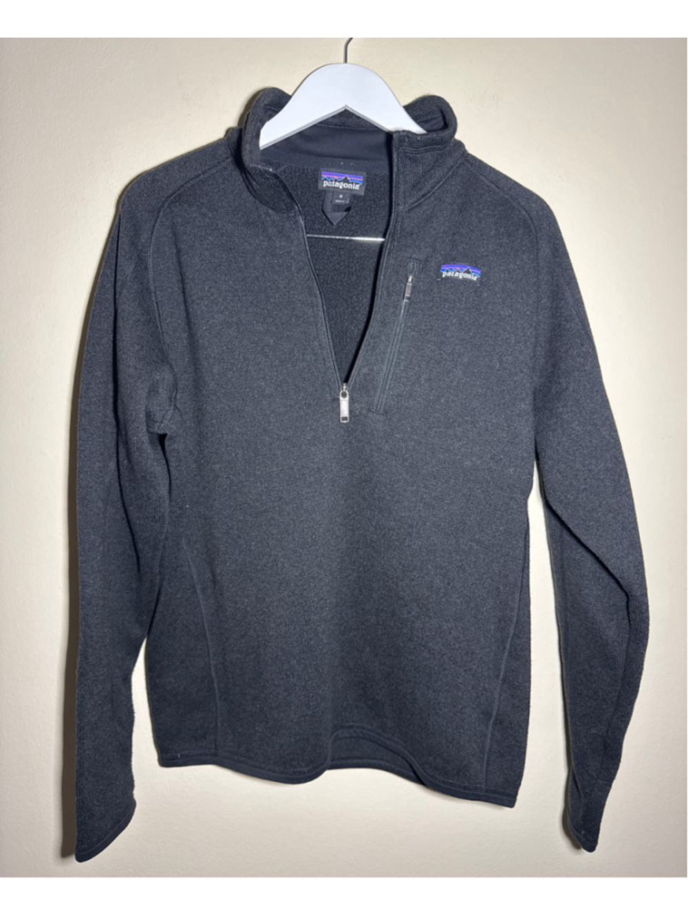 Patagonia Better Sweater 1/4 Zip Pullover Black Size M